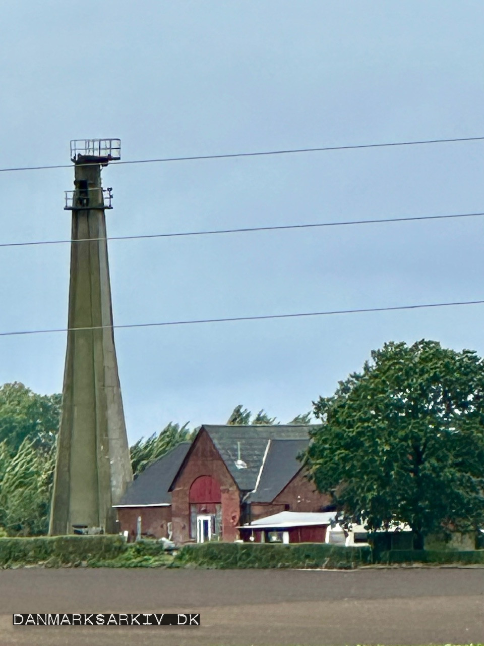 Orehoved Elværk med sin Aeromølle fra 1940.